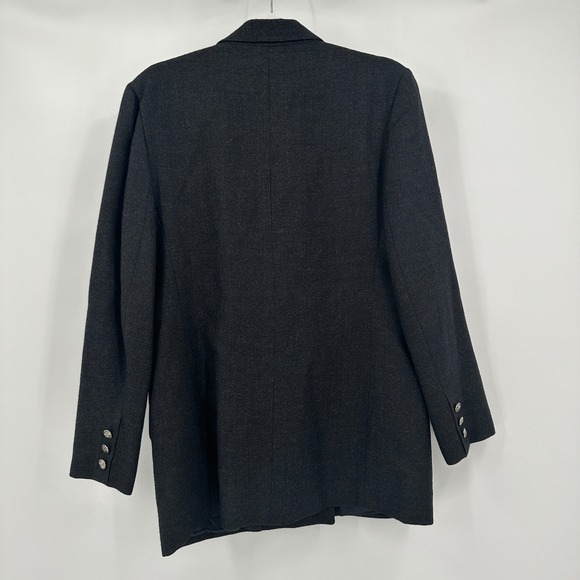 Giorgio Sant Angelo Womens Vintage Old Money Blazer Size 8 Wool Double Breasted - Picture 2 of 9